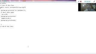 Java Tutorial Lesson 2 |Basic Data types Using Notepad Part 2