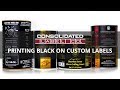 Custom Labels: Printing Black