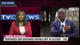 TVC News Defence Correspondent Sifon Esien Gives Live Updates From Emefiele's House