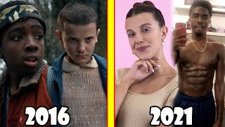 Stranger Things Before and After 2021 (TV Series Stranger Things Cast Then and Now)