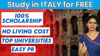 Free Education in ITALY - 100% Scholarship | No IELTS | Study Abroad ITALY 23 | Edusolution Overseas