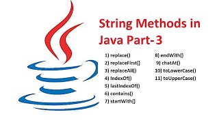 Session- 17 | String Methods in Java | Replacing characters in String | toLowerCase(), toUpperCase()