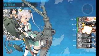 艦これ 15夏イベント E5甲 秋津洲ルートゲージ破壊※ダメコン注意※