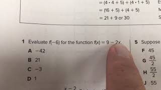 function notation TEKS A.12b