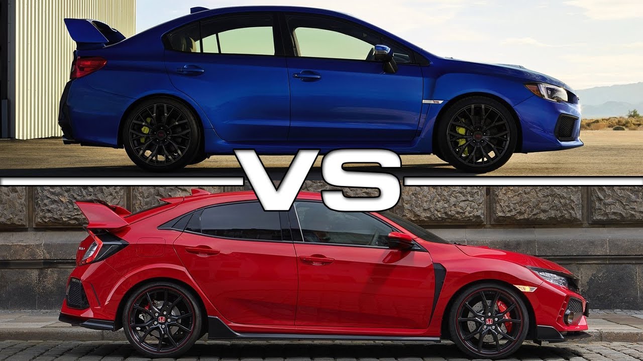 2018 Subaru WRX STI Vs 2018 Honda Civic Type R - YouTube