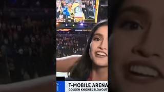 Reporter Samantha Rivera STIFF ARMS Heckling Fan 😳 #shorts