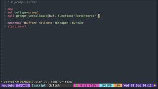 Vimscript Tutorial: Prompt Buffer ( crerate prompt buffer )