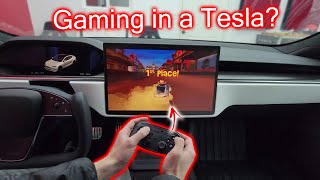 Best Tesla Remote. Play Games While Supercharging!
