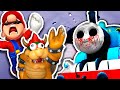 🚂🚃 ESCAPE SCARY THOMAS EXE 🚂💨 Bowser Plays Roblox The Tunnel  Ft. MARIO