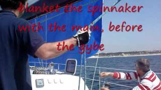 Gybing an Assymmetrical Spinnaker on \