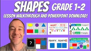 Grade 1-2 - Shapes - ESL Speaking PowerPoint Explanation