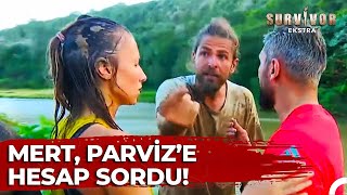 Mert ve Parviz Laf Kavgasına Tutuştu! | Survivor Ekstra 3.Bölüm