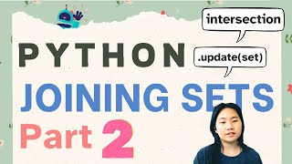 Tinateach Python for Beginners : Intersect and Update Sets