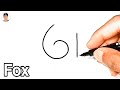 How To Draw A Fox From 61 | How To Draw A Fox Easy | Fox Drawing Easy | Fox Drawing | Easy Drawing