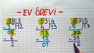 3.SINIF BÖLME-2➗İki Basamaklıyı Bir basamaklıya Bölme| Kalanlı Bölme ⁉️✅✅