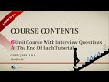 Core Java 101 - Course Contents