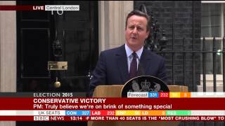 David Cameron's Downing Street Speech - Election 2015 Results - BBC News