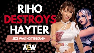 Riho DESTROYS Jamie Hayter despite big size difference