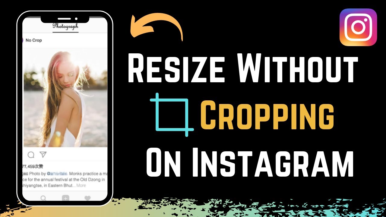 How To Resize Your Photo To Fit Instagram Without Cropping ! - YouTube