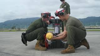 U.S. Marines assigned to Marine Fighter Attack Squadron (VMFA) 121,