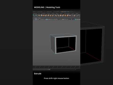 Maya Lesson 2.2: The Extrude Tool