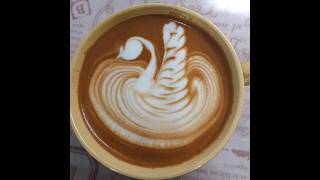 【スワンラテアート🦢】 #short #latteart #ラテアート #latte #swan #スワン