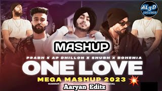 One Love Mega Mashup | Subh x Prabh x Ap Dhillon x Bohemia |  One Love x  9:45 | Aaryan Editz