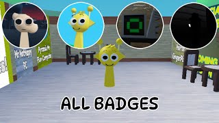 How to get ALL BADGES in 3D Sprunki RP And Animations (Roblox)