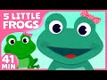 Nursery Rhymes for Kids! Five Little Speckled Frogs + More Kids Songs