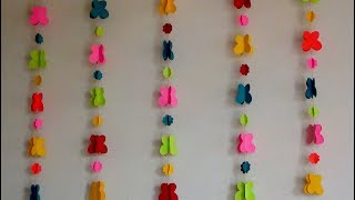 DIY - Easy Paper Wall Hanging Making | Wall Room & Wall Decor Ideas