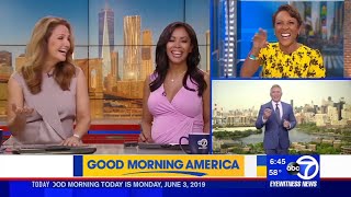 Outtakes from Sam Champion's first day back on Eyewitness News!