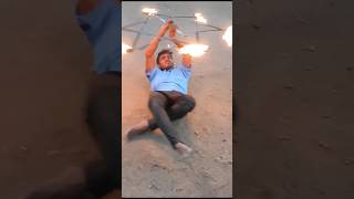 Fire Silambam🔥(தீ சிலம்பம்) in Star #tamil #fire #new #shorts #viral #martialarts #silambam #sports