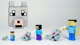 How To Build LEGO Minecraft Wolf / Dog