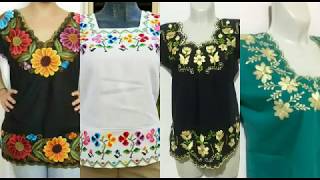 blusas bordadas de moda 2018
