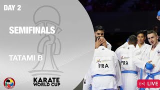 KARATE WORLD CUP Day 2 Male Team Kumute- Semifinal Tatami 2 KARATE WORLD FEDERATION