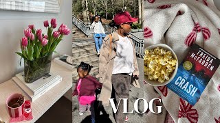 VLOG| its giving Spring/Summer... time outside, new books, getting organized, basement finds \u0026 more