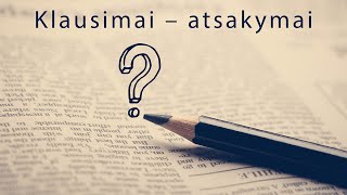 #02 Klausimai – atsakymai