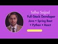 Full-Stack Developer | Java, Spring Boot, Python, React, APIs