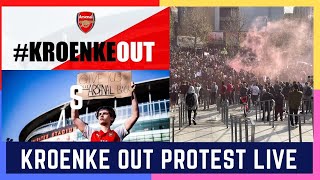 BRUTAL KROENKE OUT PROTEST #Arsenal News Now