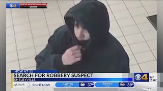 Shelbyville Police Department searching for armed robbery suspect