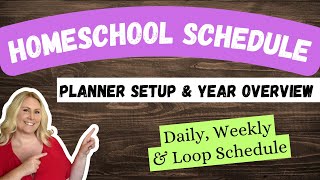 Homeschool Schedule for 6th Grade & Pre-K | Year Overview + Planner Walkthrough