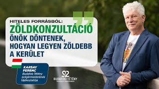 Zöldkonzultációt indít Budafok-Tétény