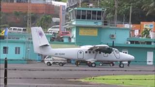 SVG Air Twin otter activity @ E.T Joshua (1080p)