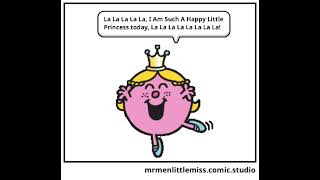 Little Miss Princess Dancing Like A Princess (Mr. Men Little Miss Comic Studio Animation)