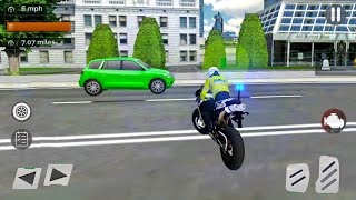 Police Motorbike Drive Simulator 3D - Chasing A Biker - Android Gameplay
