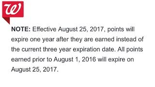 New changes to Walgreens Points Program