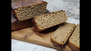 PAN INTEGRAL DE MASA MADRE  Receta Fácil, Sin Amasar, Pan del Molde