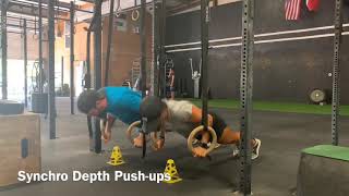 Workout #1 Movement Demo for PVC Jumps and Synchro Depth Push-ups