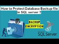 How to Encrypt a Database Backup in SQL server || Backup Encryption || Ms SQL