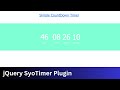 17. jQuery Plugin Tutorial | Create a Simple Countdown Timer with SyoTimer | Learn with Gsarwar